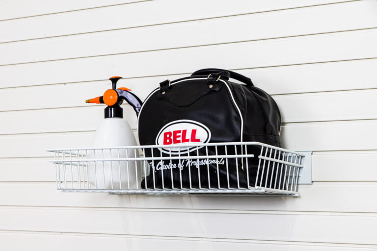 Shallow Basket Wall Storage Solutions for the garage