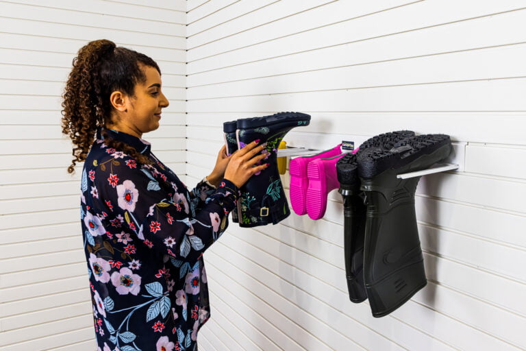 Garage Welly Boot Rack Storage Accessory