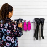 Garage Welly Boot Rack Storage Accessory