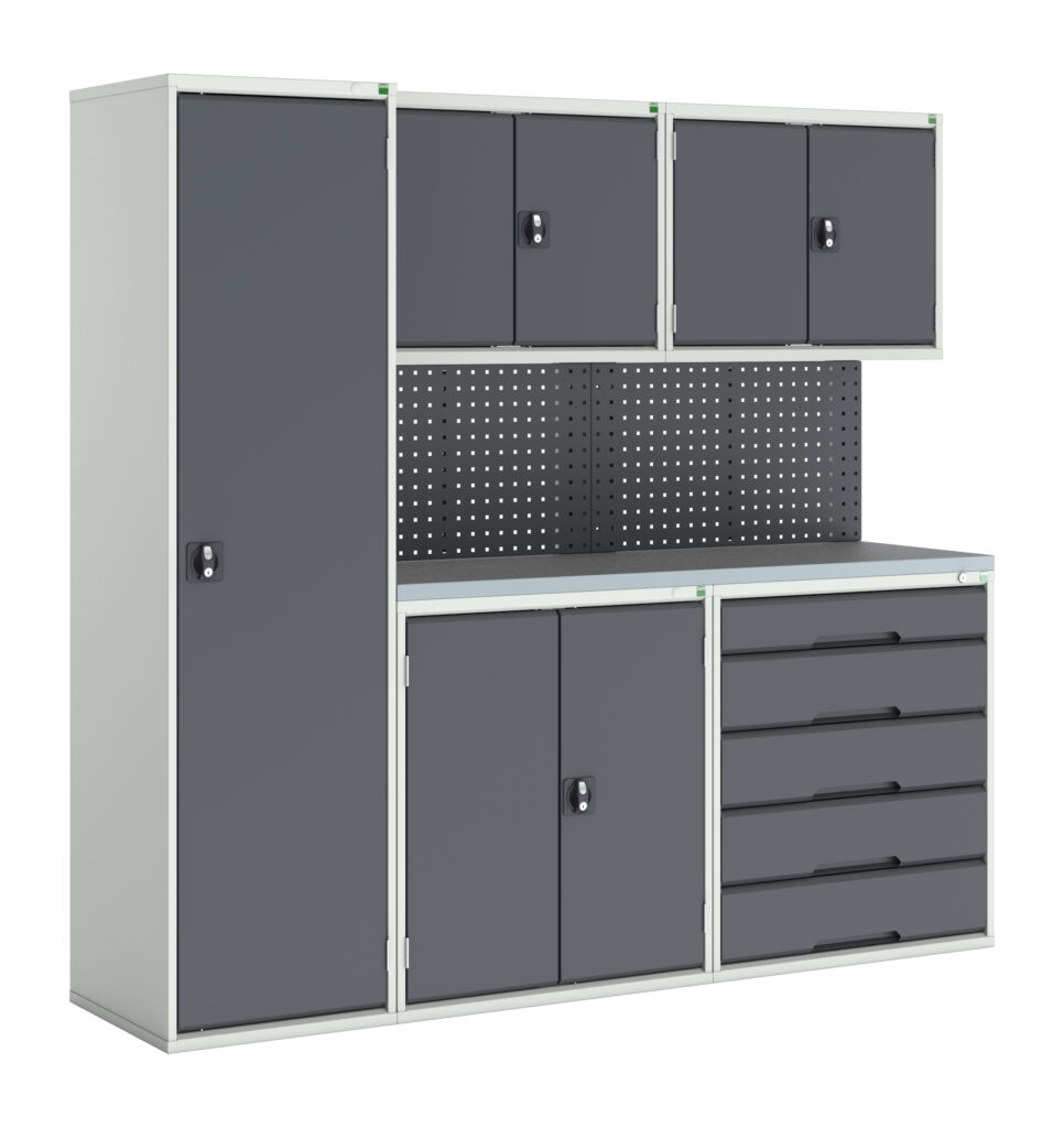 storage cabinet unit in black