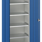 5 shelf cabinet blue