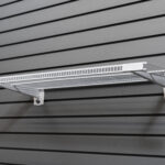 36x12in bracket shelf on slatwall