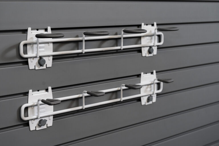 pool cue and fishing pole hook rack