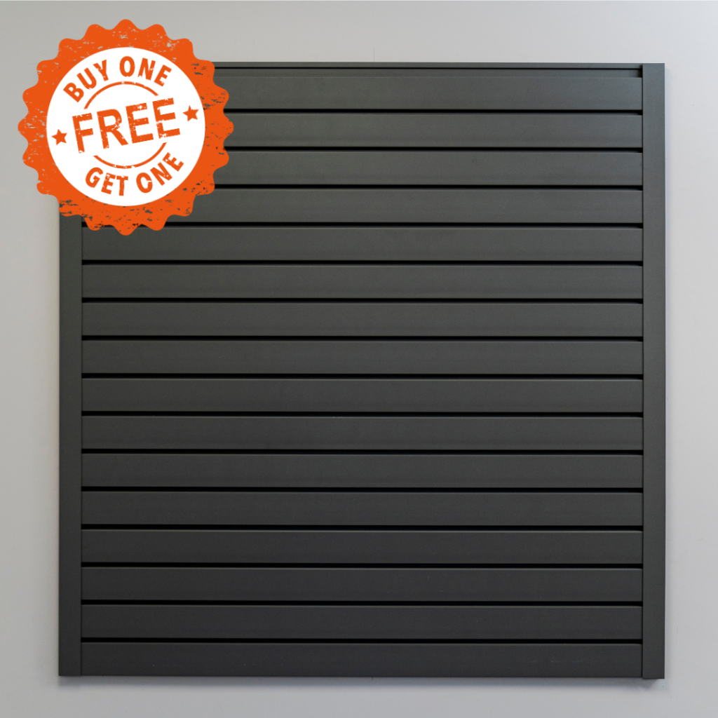 black flexipanel slatwall